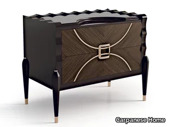 7022 - Rectangular wooden bedside table with drawers _ Carpanese Home