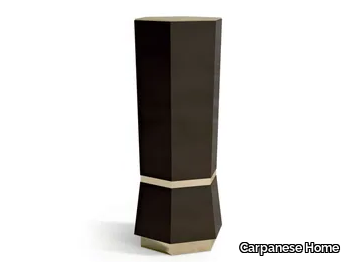 7517 - Wooden pedestal with metal top _ Carpanese Home