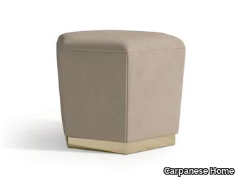 7531 - Upholstered nabuk pouf _ Carpanese Home