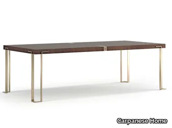 7953 - Rectangular wooden table with metal legs _ Carpanese Home