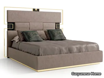 7989 - Fabric king size bed with upholstered headboard _ Carpanese Home