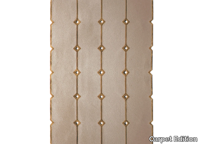 CT 04 BEIGE DISTESO - Rectangular wool rug with geometric shapes _ Carpet Edition