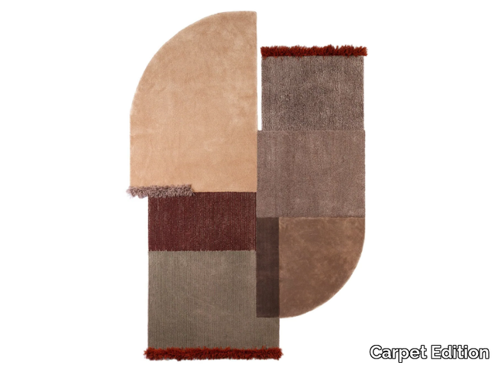 SELCE 4 EMATHITE RED - Rug with geometric shapes _ Carpet Edition