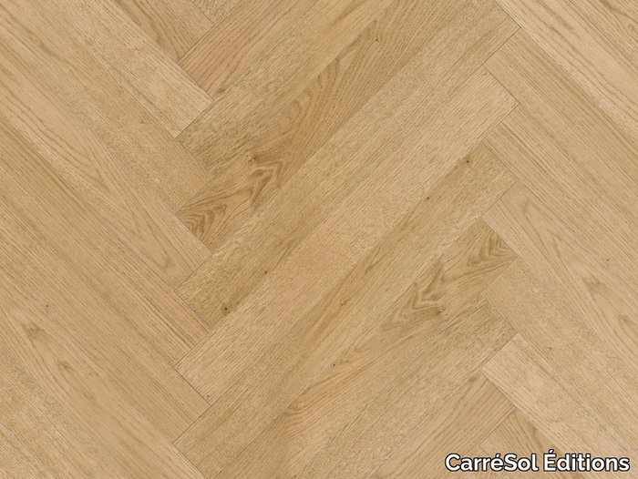 BÂTON ROMPU CHÊNE CONTRECOLLÉ MAROON - Brushed oak parquet _ CarréSol Éditions