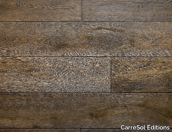 PLANCHER VIEILLI CHÊNE MASSIF PARISIEN - Brushed oak parquet _ CarréSol Éditions