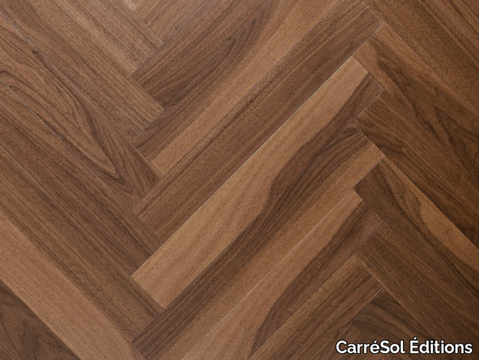 BÂTON ROMPU NOYER U.S. - Walnut parquet _ CarréSol Éditions