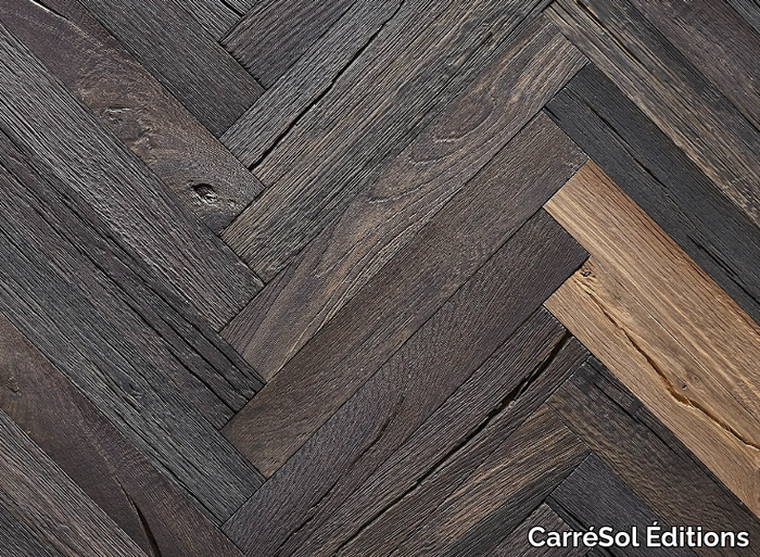 BÂTON ROMPU SEMI-MASSIF CHÊNE DES MARAIS - Oak parquet _ CarréSol Éditions