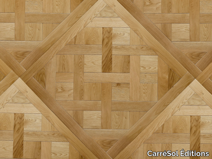 DALLES DE VERSAILLES CHÊNE SEMI-MASSIF NATURALE - Brushed oak parquet _ CarréSol Éditions