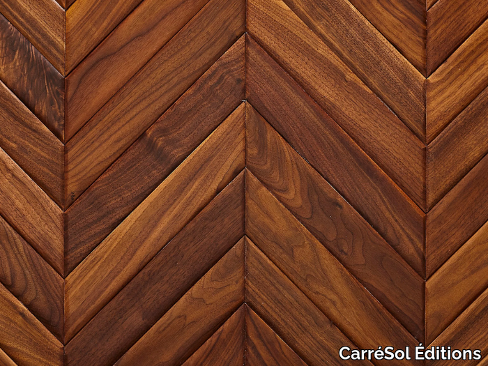 POINT DE HONGRIE NOYER SEMI-MASSIF MAREA - Walnut parquet _ CarréSol Éditions