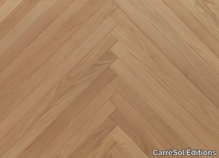 PARQUET CHÊNE SEMI-MASSIF CHEVRON NATURALIZZATO 50 - Oak parquet _ CarréSol Éditions