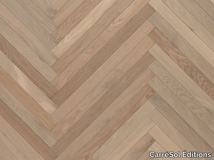 PARQUET CHÊNE SEMI-MASSIF CHEVRON SANIBEL - Oak parquet _ CarréSol Éditions