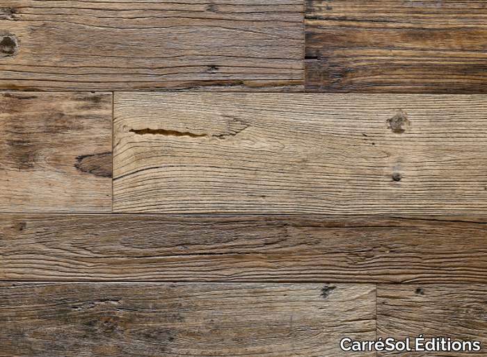 PLANCHER ORME ANCIEN SEMI-MASSIF - Elm parquet _ CarréSol Éditions