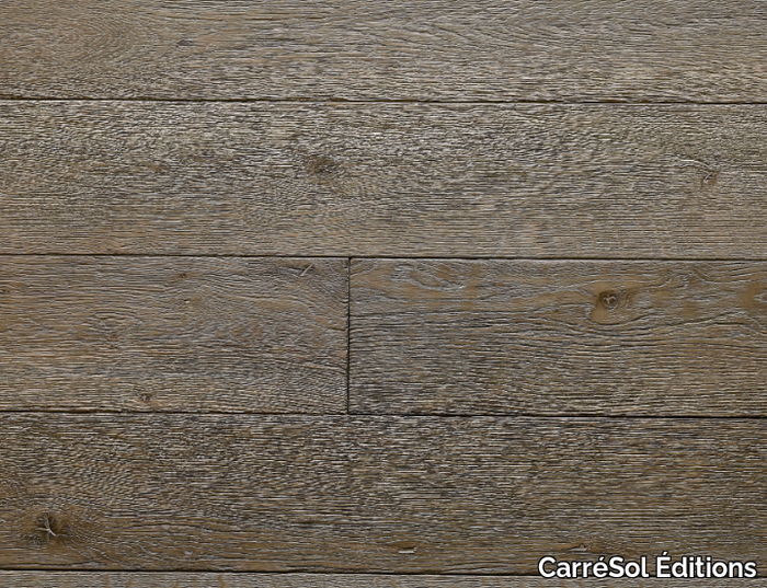 PLANCHER VIEILLI CHÊNE MASSIF RÉSIDENCE - Brushed oak parquet _ CarréSol Éditions