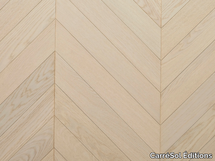 POINT DE HONGRIE CHÊNE CONTRECOLLÉ SILK - Brushed oak parquet _ CarréSol Éditions