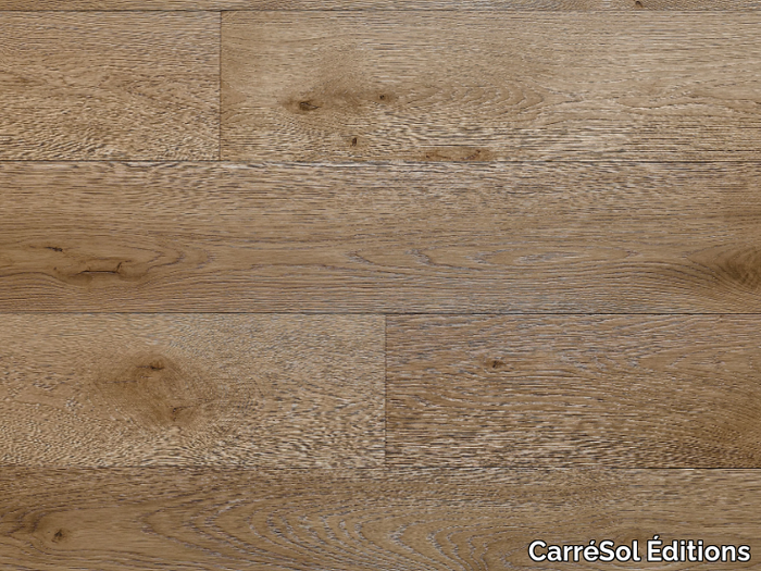 PARQUET CHÊNE MASSIF N°6 STRUCTURÉ - Brushed oak parquet _ CarréSol Éditions