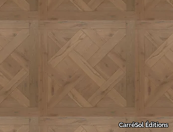 DALLES DE VERSAILLES BARRIQUE CHÊNE SEMI-MASSIF SANIBEL - Brushed oak parquet _ CarréSol Éditions