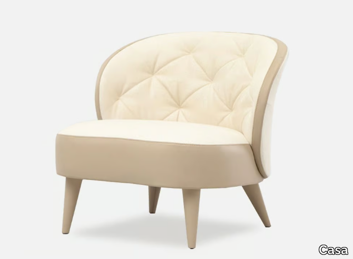 ASOLO - Tufted leather armchair _ Casa