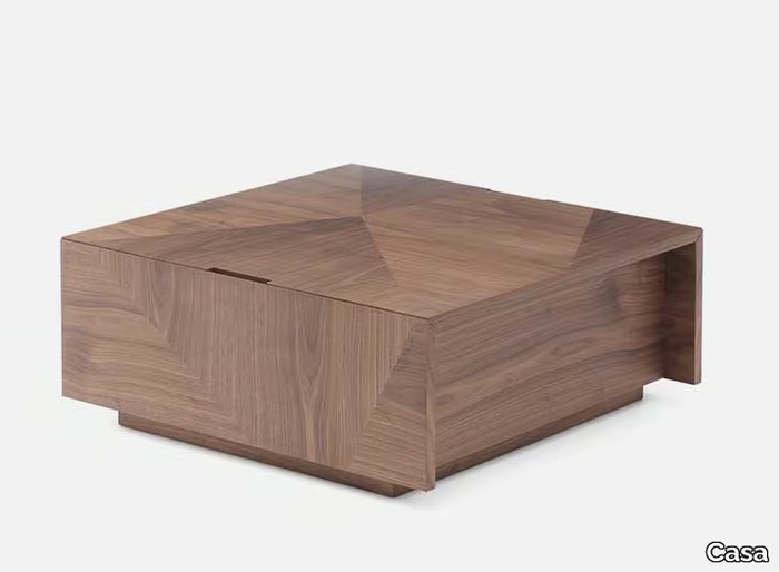 OSTIA - Low square wooden coffee table _ Casa