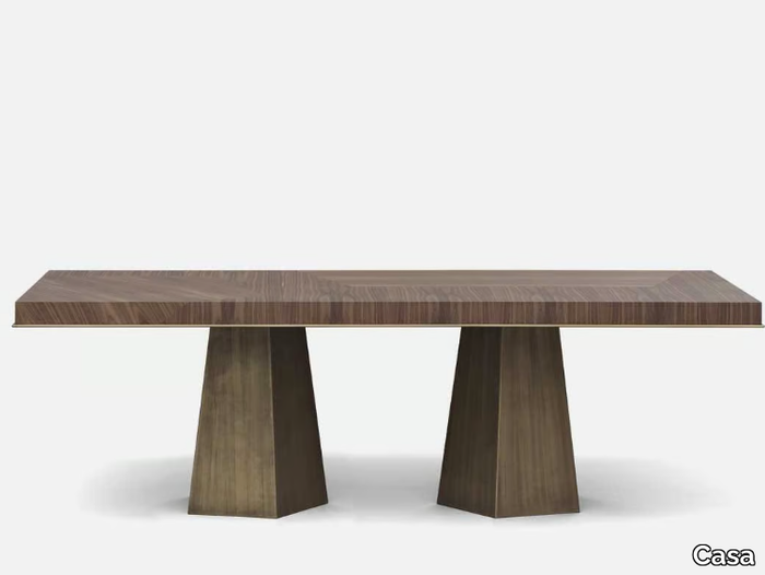 LEVANZO - Rectangular wooden dining table _ Casa