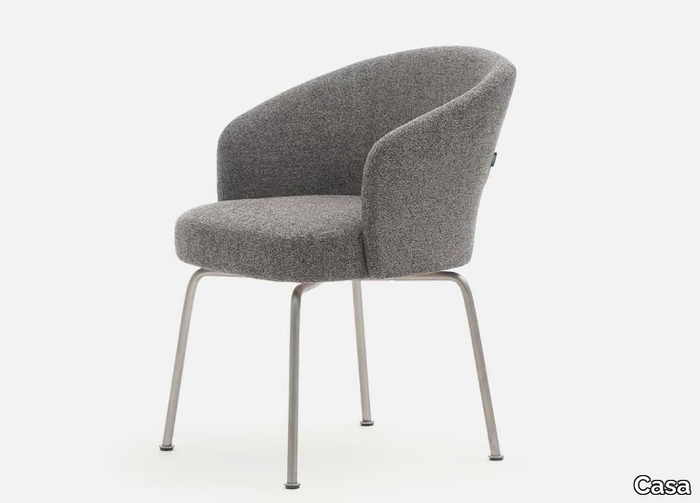 MODICA - Upholstered chair with armrests _ Casa