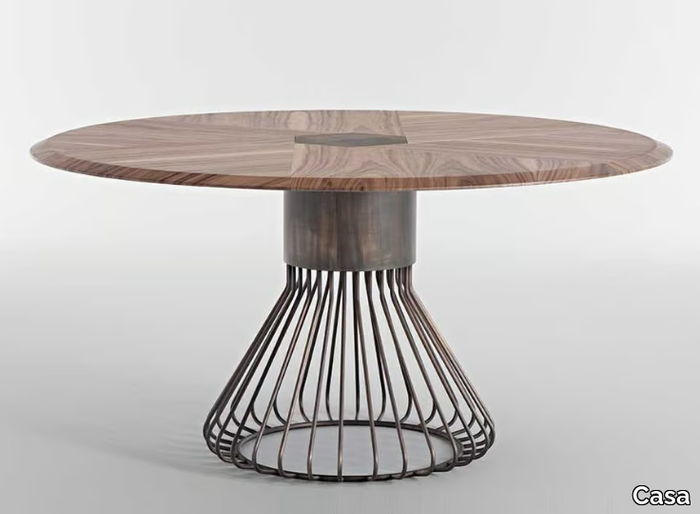 ROSOLINA - Round wooden dining table _ Casa