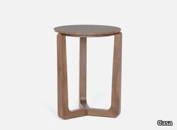PLATI - Round wooden side table _ Casa