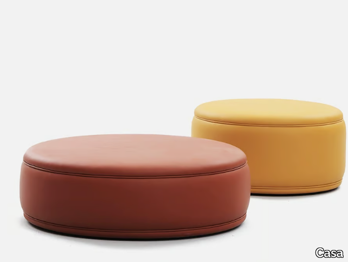 MARTANA - Upholstered round pouf _ Casa