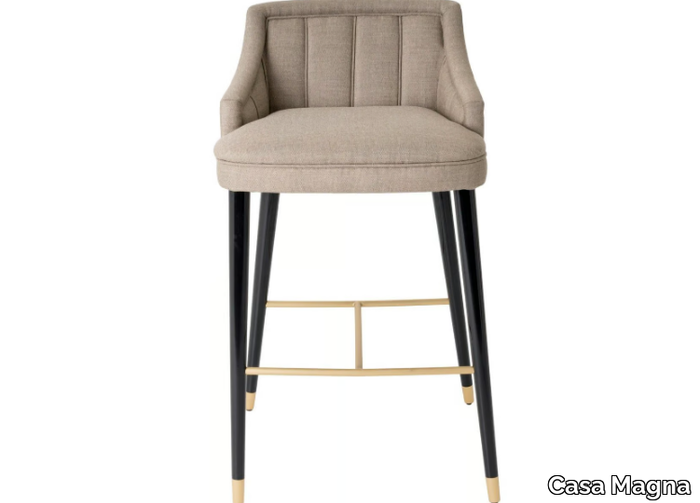 CÓRDOBA - High fabric stool with armrests and footrest _ Casa Magna