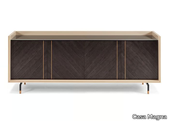 COOPER - Wooden sideboard with doors _ Casa Magna