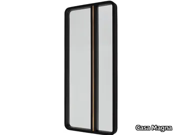 GUGA - Rectangular wall-mounted mirror with wooden frame _ Casa Magna