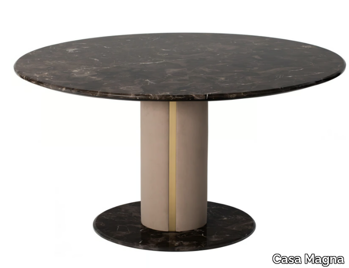LUNA - Round natural stone table _ Casa Magna