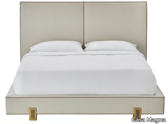 LUSO - Fabric bed with high and upholstered headboard _ Casa Magna