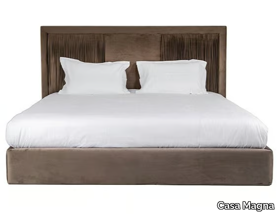 SUAVE - Fabric bed with high and upholstered headboard _ Casa Magna