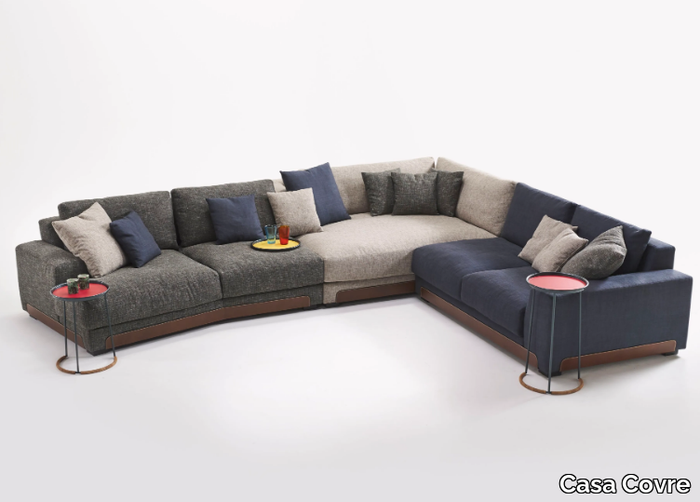 ISOLA - Corner modular fabric sofa _ Casa Covre