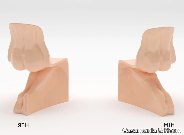 HIM & HER PEACH FUZZ LIMITED EDITION - Polyethylene chair _ Casamania & Horm