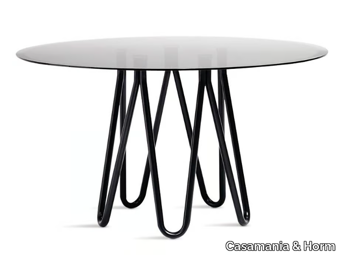 MEDUSE - Round metal table _ Casamania & Horm