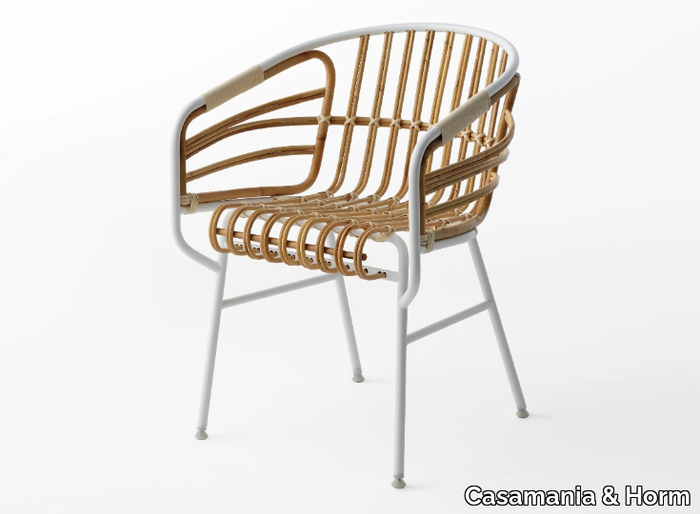 RAPHIA RATTAN - Rattan chair with armrests _ Casamania & Horm