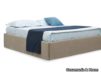 SOMMIER TAHITI - Fabric double bed with removable cover _ Casamania & Horm