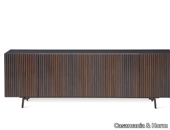 LEON DECOR ON-THE-BASE - Lacquered MDF sideboard _ Casamania & Horm