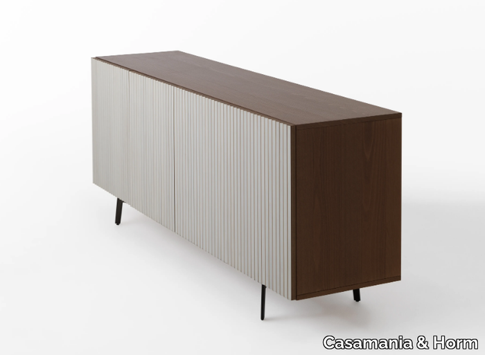 LEON WOOD ON-THE-BASE BOIS BLOND - Wooden sideboard with doors _ Casamania & Horm