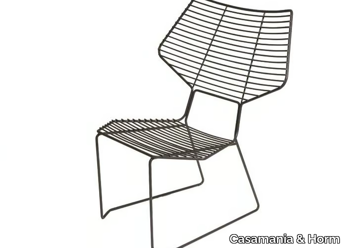 ALIENO PEACOCK - Sled base garden metal easy chair _ Casamania & Horm