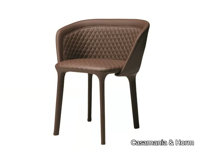 LEPEL QUILTED - Upholstered chair with armrests _ Casamania & Horm