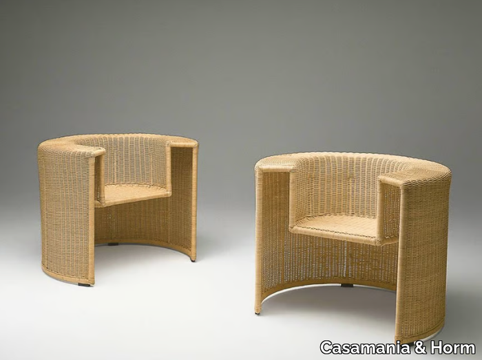 CHARLOTTE - Woven wicker easy chair _ Casamania & Horm