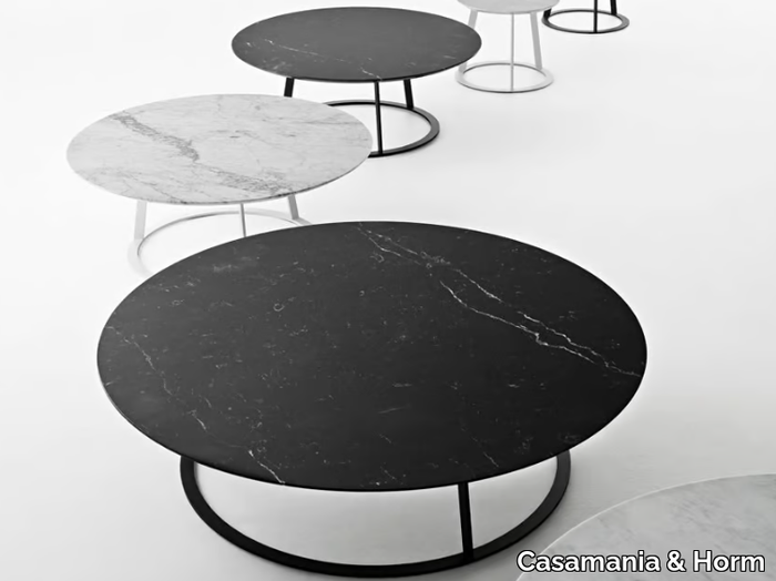 ALBINO FAMILY - Round marble coffee table _ Casamania & Horm