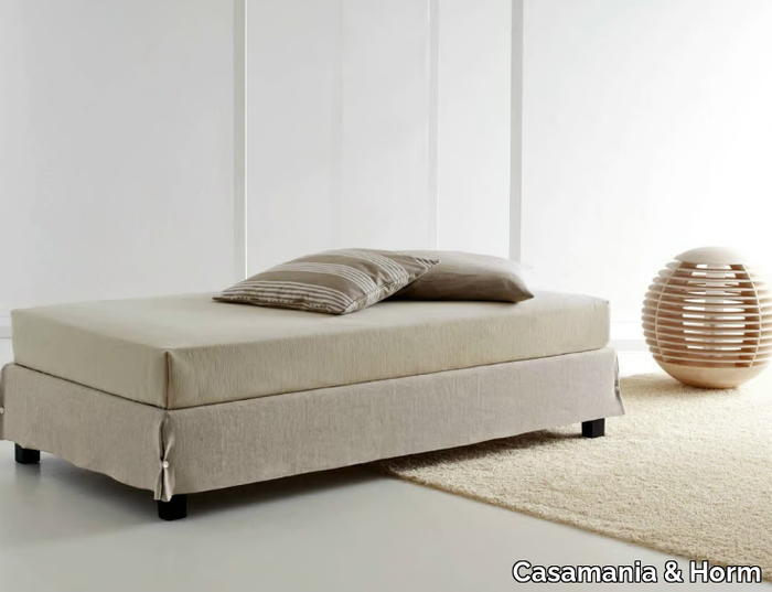 SOMMIER WHITE - Upholstered sommier with removable cover _ Casamania & Horm