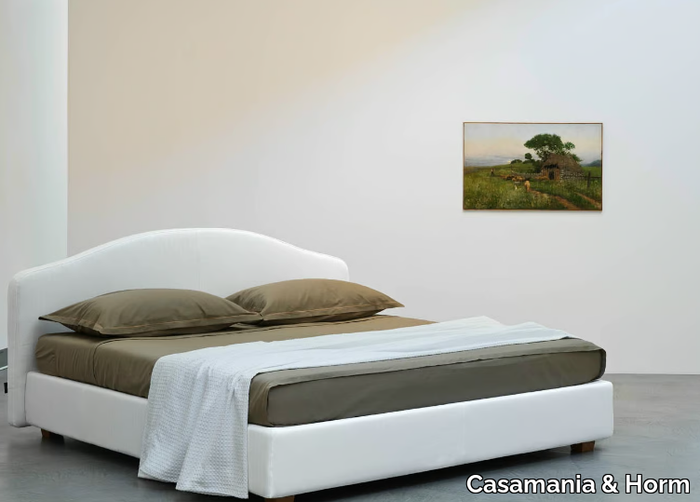 ELBA - Upholstered bed with removable cover _ Casamania & Horm