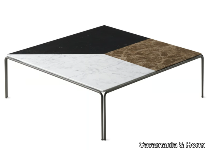 RAGTIME - Low square marble coffee table _ Casamania & Horm