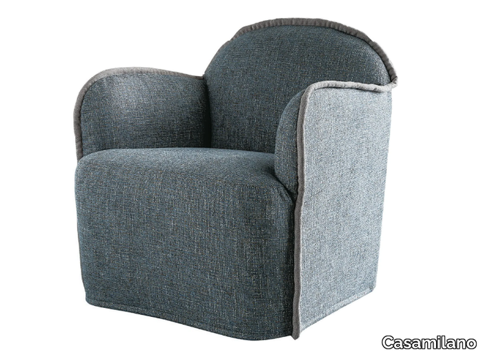 ADA - Fabric armchair with armrests _ Casamilano