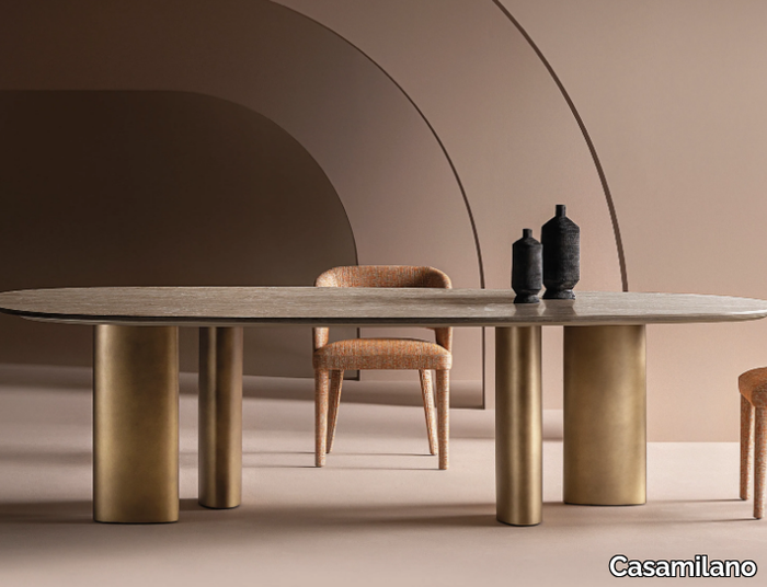 ARNE - Oval marble table _ Casamilano