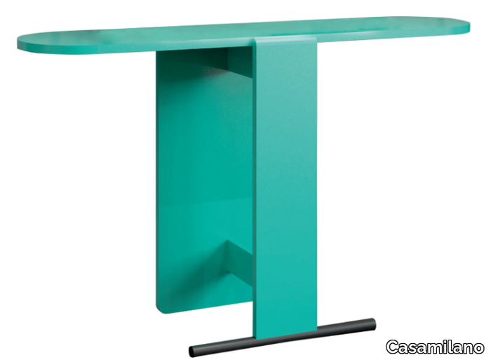 ELEPHANT - Oval wood veneer console table _ Casamilano